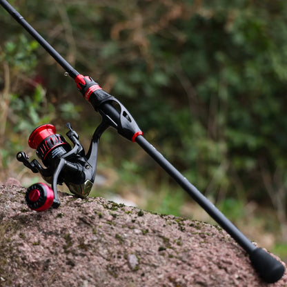 Sougayilang Casting/Spinning Rod - Black/Red