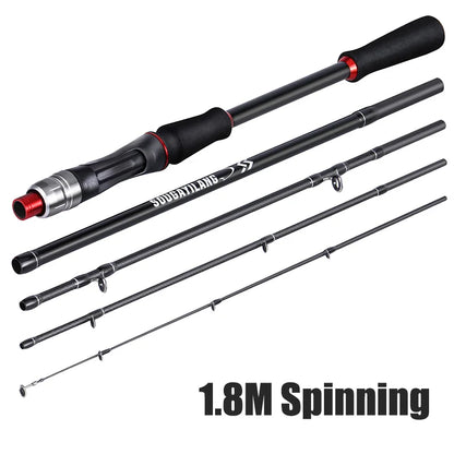 Sougaliyang Spinning/Casting Carbon Fiber 5-section Rod