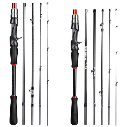 Sougaliyang Spinning/Casting Carbon Fiber 5-section Rod