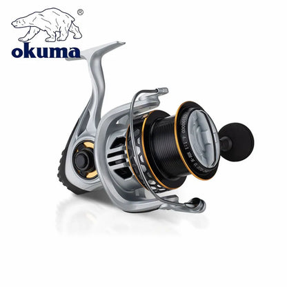 OKUMA 2000-12000 Spinning Reel w/ sunglasses