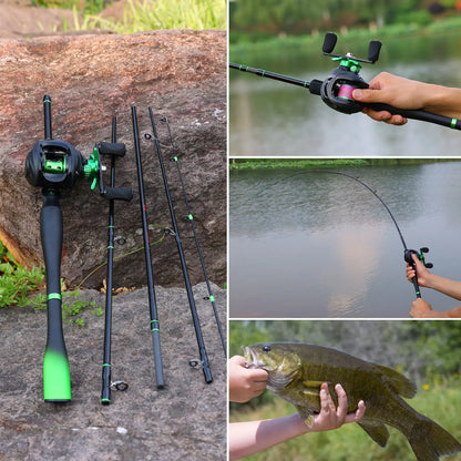 Sougaliyang Bait-Cast Combo - Lime Green 6’ 7’ 8’