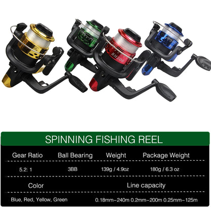 Telescopic Fishing Rod Combo - 6’-7’