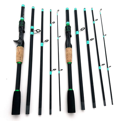 Micro Fish Lure Fishing Rods 1.8m 2.1m Carbon Spinning Baitcasting Travel Casting Rod Lure Weight 3.5g-14g ML Trout Pike Fishing