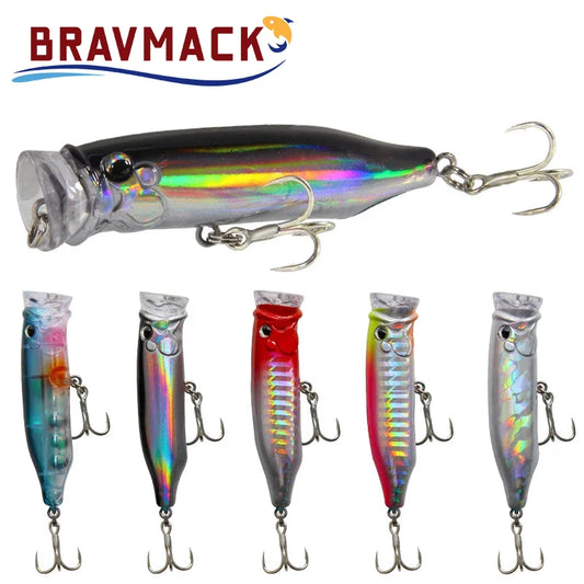 1pc Floating Popper Wobbler Fishing Lure Crankbait Artificial Bait Poper Carp Fishing Bait Artificial Bait