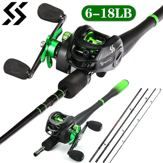 Sougaliyang Bait-Cast Combo - Lime Green 6’ 7’ 8’