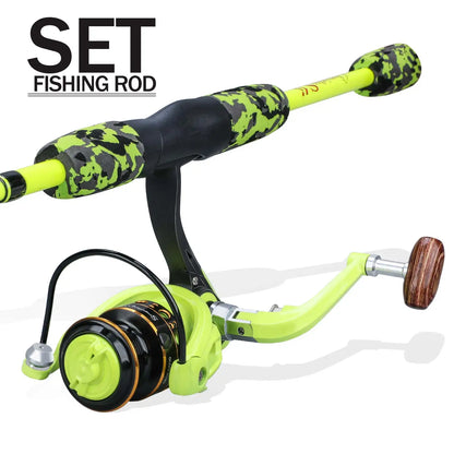 Sougayilang 5-section Spinning Combo - Yellow 6’ 7’ 8’