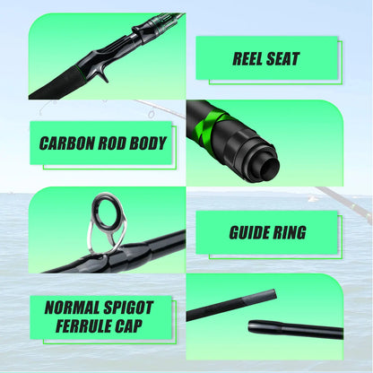 Ali Bait-Cast Combo Black/Green