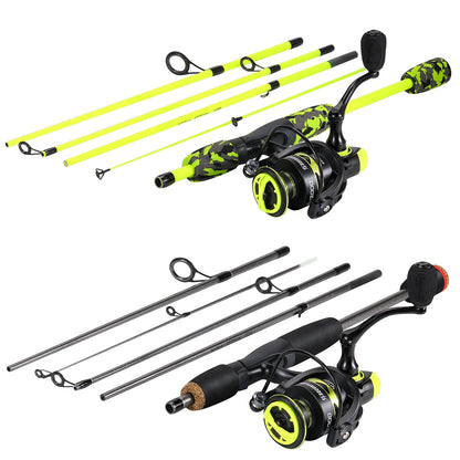 Sougayilang 5-section Spinning Combo - Yellow 6’ 7’ 8’