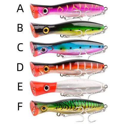 1pcs Saltwater Fishing Topwater Floating 12.5cm/41g Big Popper Lure Fishing Articulos Type Artificial Bait