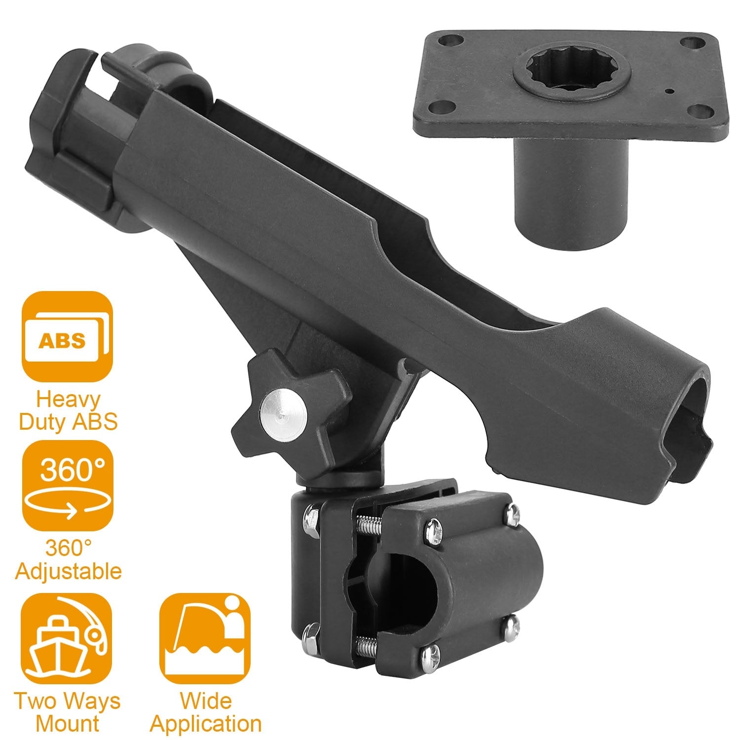 1Pc Boat Fishing/Kayak Pole Rod Holder 360Degree