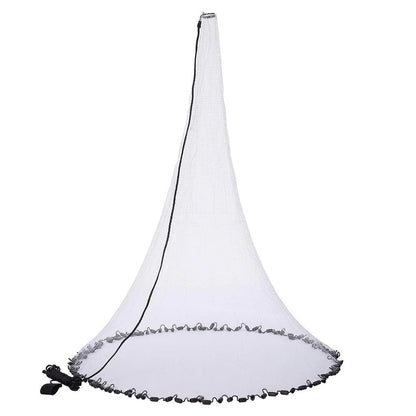 Fishing Cast Net 1/4-Inch with Utility Bucket for Bait Fish