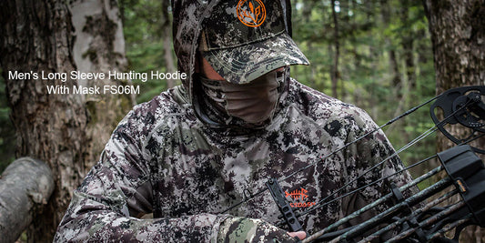 Men's UPF 50+ Long Sleeve Hunting Hoodie with Mask