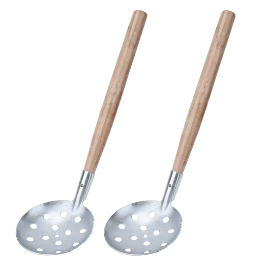 2pcs Ice Scooper Winter Ice Fishing Skimmer Scoop Ice Fishing Scooper with Long Handle 13.4in Metal Ice Fishing Scoops for Easy Removing Slush Snow Ice