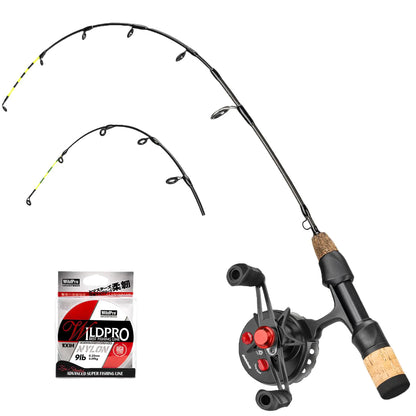 QualyQualy Ice Fishing Rod and Reel Combo 60cm